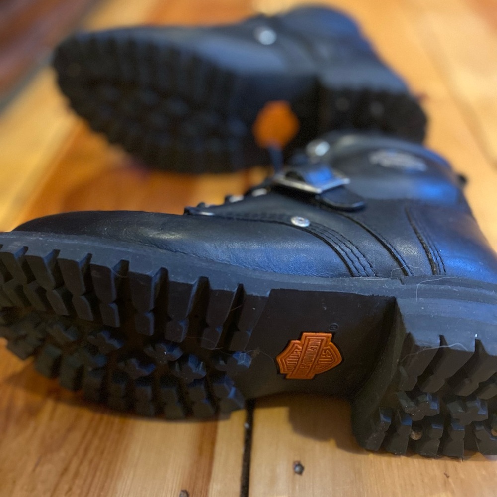 Harley Davidson steel toe lace up ankle boots - Picture 7 of 7